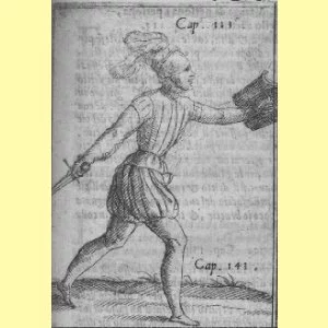 Achille Marozzo. Arte dell armi. 1568 год. Guardia coda lunga distesa.