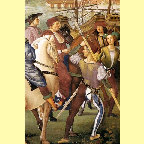 Рис. 5. Фрагмент фрески Bernardino Pinturicchio.