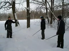 Тренировка в мороз