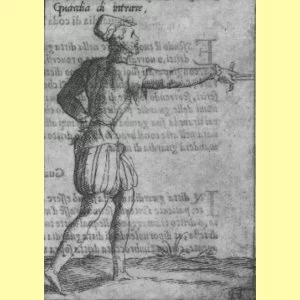 Achille Marozzo. Arte dell armi. 1568 год. Guardia d`entrare.