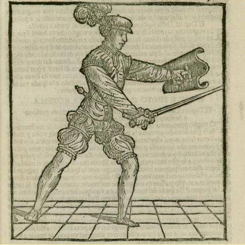 Тарга из Opera Nova Achille Marozzo 1536 года издания.