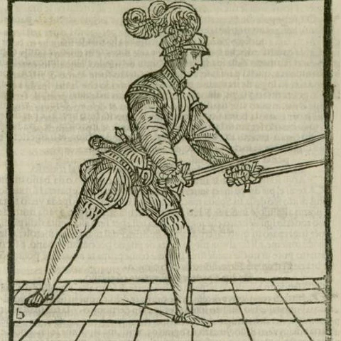 Меч из книги Achille Marozzo 1536 года издания.